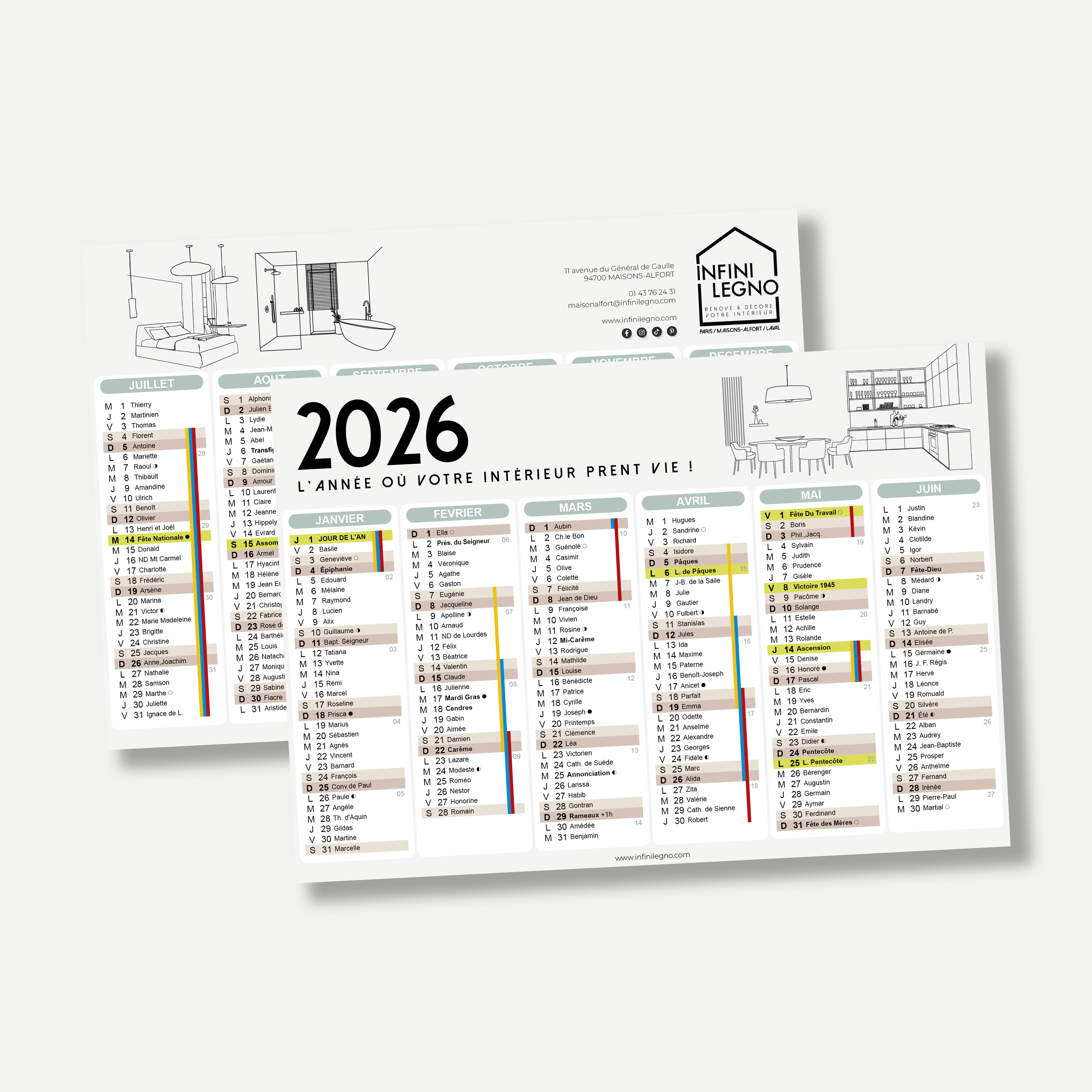 Calendrier Infini Legno