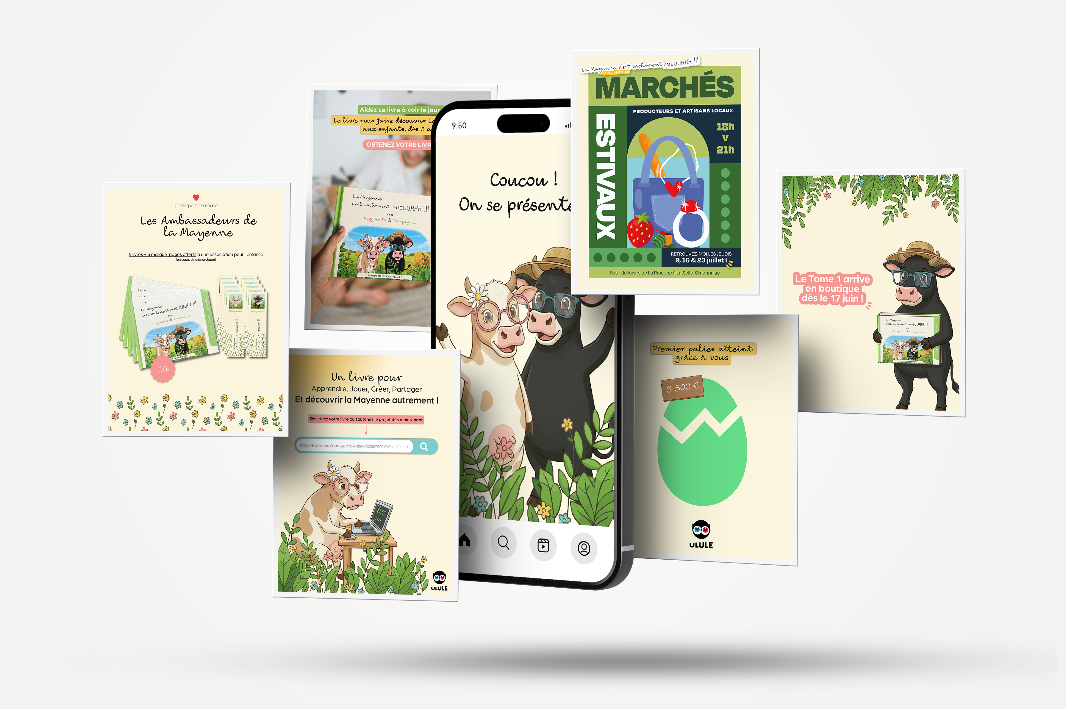 Réseaux sociaux Mayguerite et Campagnou